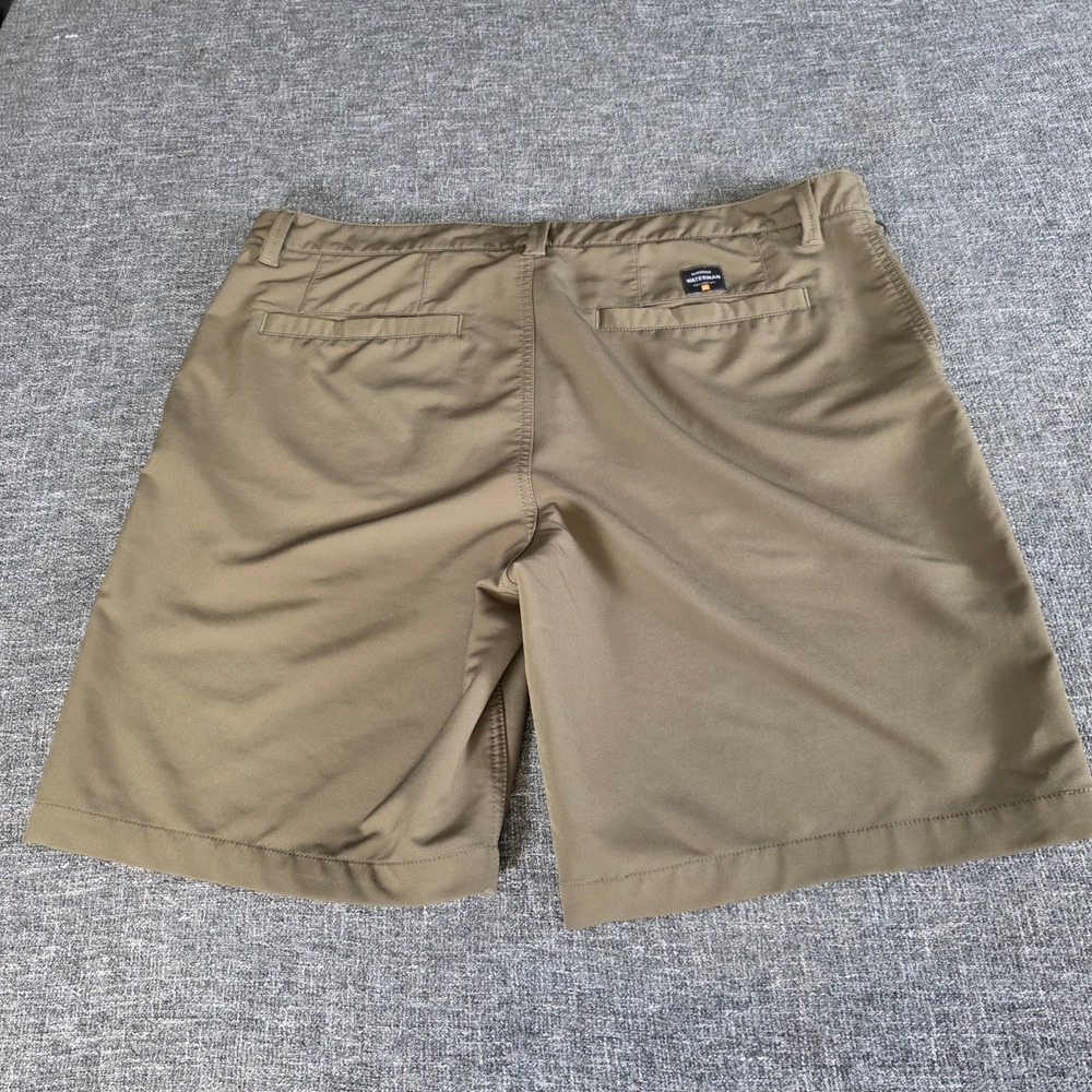 Quiksilver Waterman Hybrid Shorts Mens 37 Olive Green Tech Utility Performance - Picture 2 of 13